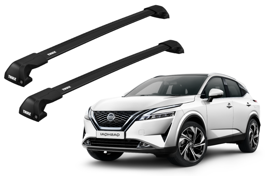 Barras THULE EDGE Flush para autos NISSAN Qashqai desde 2023 negro