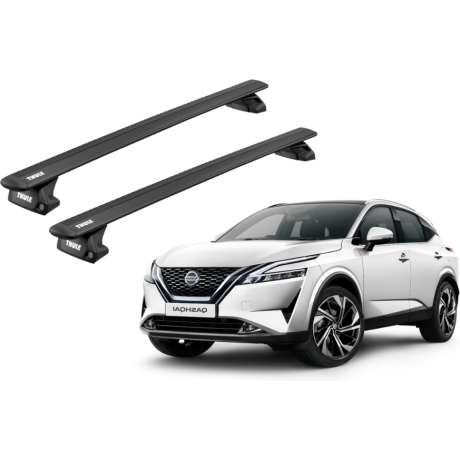Barras THULE EVO WingBar para autos NISSAN Qashqai desde 2023 negro