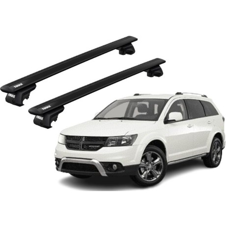 Barras THULE EVO WingBar para autos DODGE Journey 2008 a 2011 negro