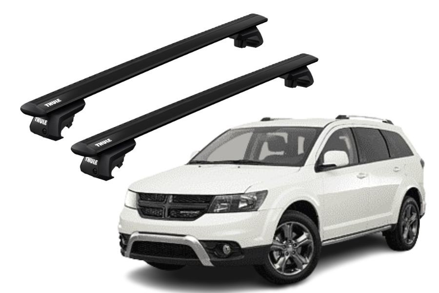 Barras THULE EVO WingBar para autos DODGE Journey 2008 a 2011 negro