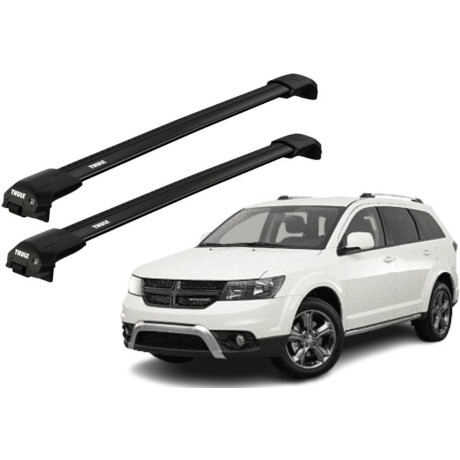 Barras THULE EDGE Flush para autos DODGE Journey 2008 a 2011 negro