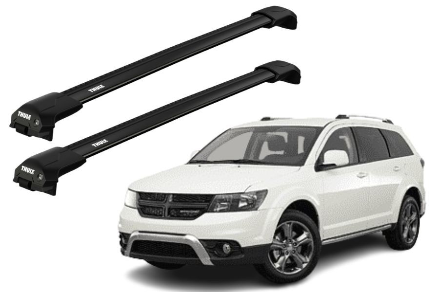 Barras THULE EDGE Flush para autos DODGE Journey 2008 a 2011 negro