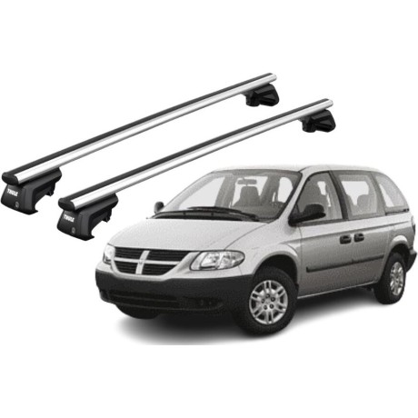 Barras THULE SmartRack XT AluBar para autos DODGE Caravan / Grand Caravan 1996 a 2005