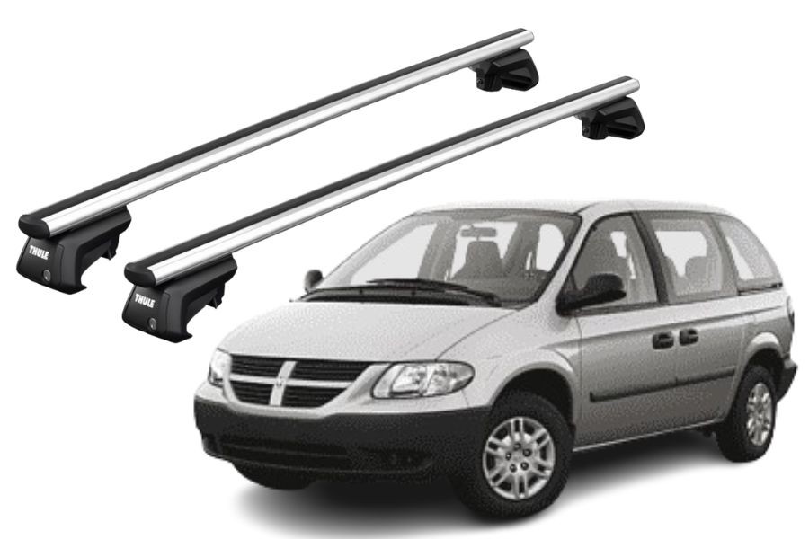 Barras THULE SmartRack XT AluBar para autos DODGE Caravan / Grand Caravan 1996 a 2005