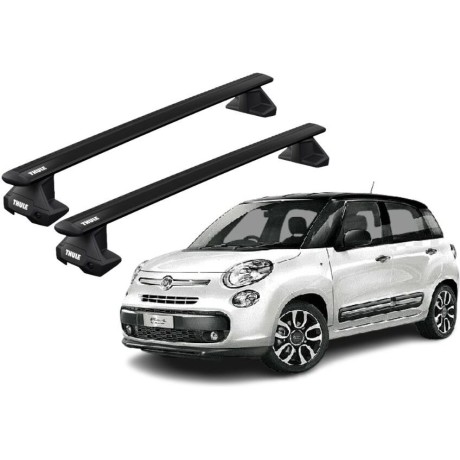 Barras THULE EVO WingBar para autos FIAT 500L desde 2012 negro