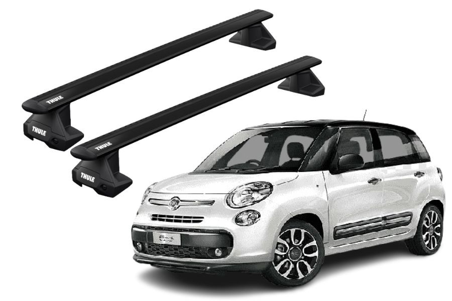 Barras THULE EVO WingBar para autos FIAT 500L desde 2012 negro