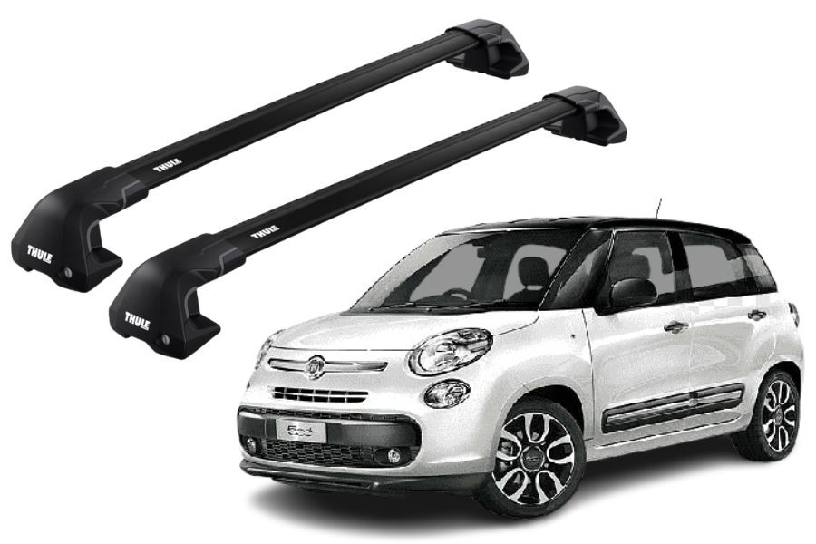 Barras THULE EDGE Flush para autos FIAT 500L desde 2012 negro