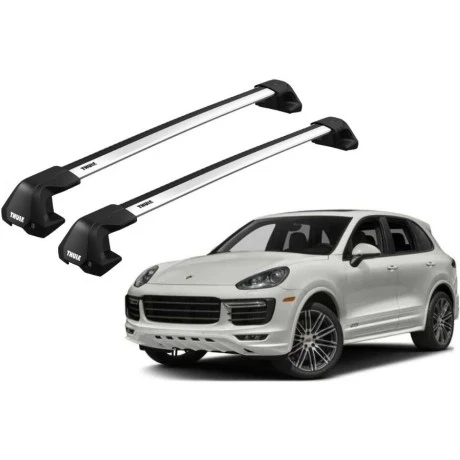 Barras THULE EDGE Flush para autos PORSCHE Cayenne 2010 a 2017