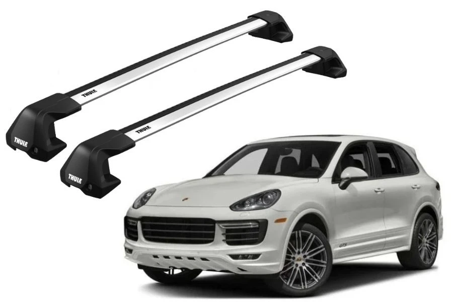 Barras THULE EDGE Flush para autos PORSCHE Cayenne 2010 a 2017