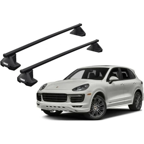Barras THULE EVO SquareBar para autos PORSCHE Cayenne 2010 a 2017