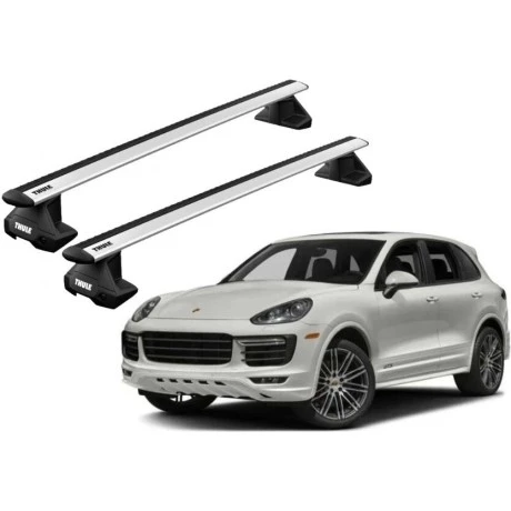 Barras THULE EVO WingBar para autos PORSCHE Cayenne 2010 a 2017