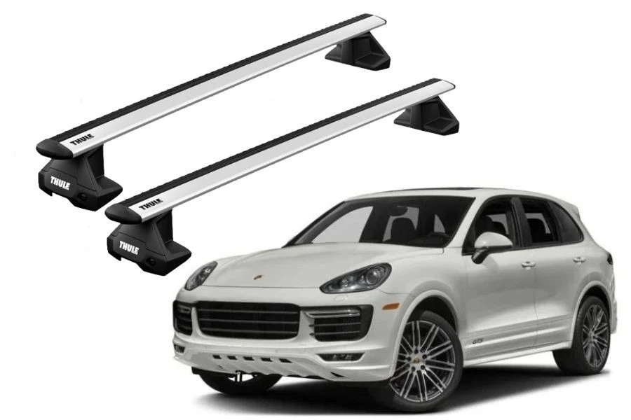 Barras THULE EVO WingBar para autos PORSCHE Cayenne 2010 a 2017