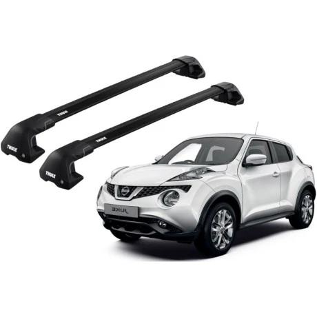 Barras THULE EDGE Flush para autos NISSAN Juke 2010 a 2019 negro