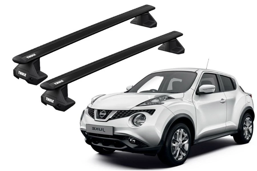 Barras THULE EVO WingBar para autos NISSAN Juke 2010 a 2019 negro