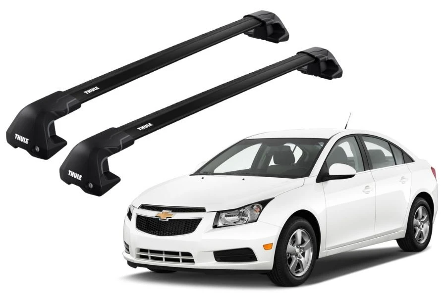 Barras THULE EDGE Flush para autos CHEVROLET Cruze 2009 a 2015 negro