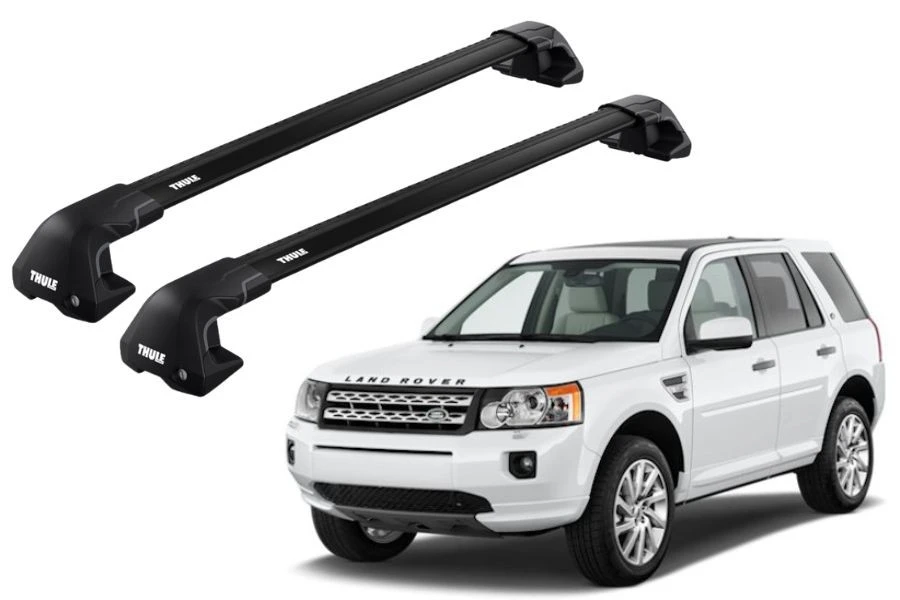 Barras THULE EDGE Flush para autos LAND ROVER Freelander 2 2007 a 2014 negro