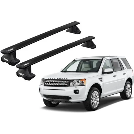 Barras THULE EVO WingBar para autos LAND ROVER Freelander 2 2007 a 2014 negro
