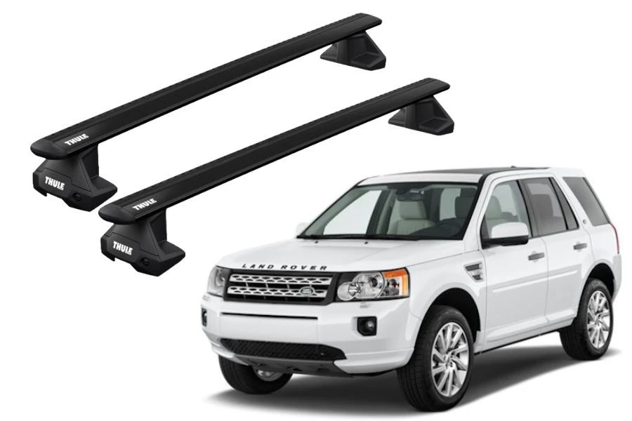 Barras THULE EVO WingBar para autos LAND ROVER Freelander 2 2007 a 2014 negro
