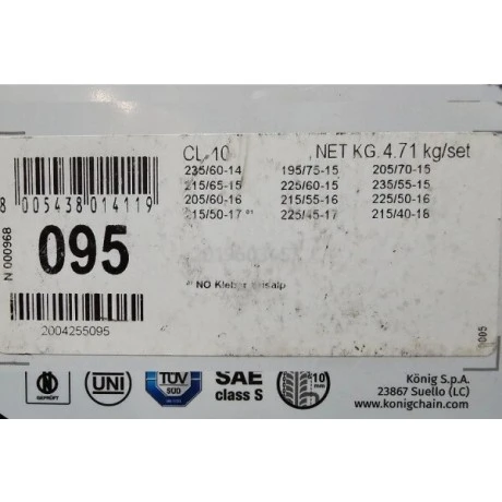 Cadenas para Nieve König CL-10 095