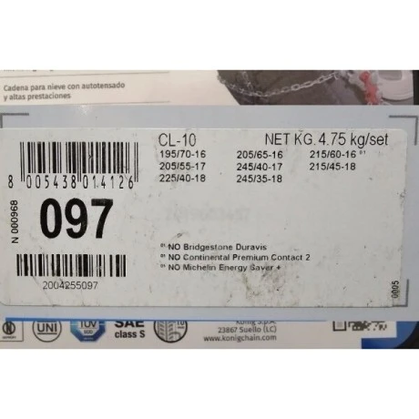 Cadenas para Nieve König CL-10 097