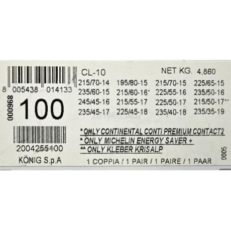 Cadenas para Nieve König CL-10 100