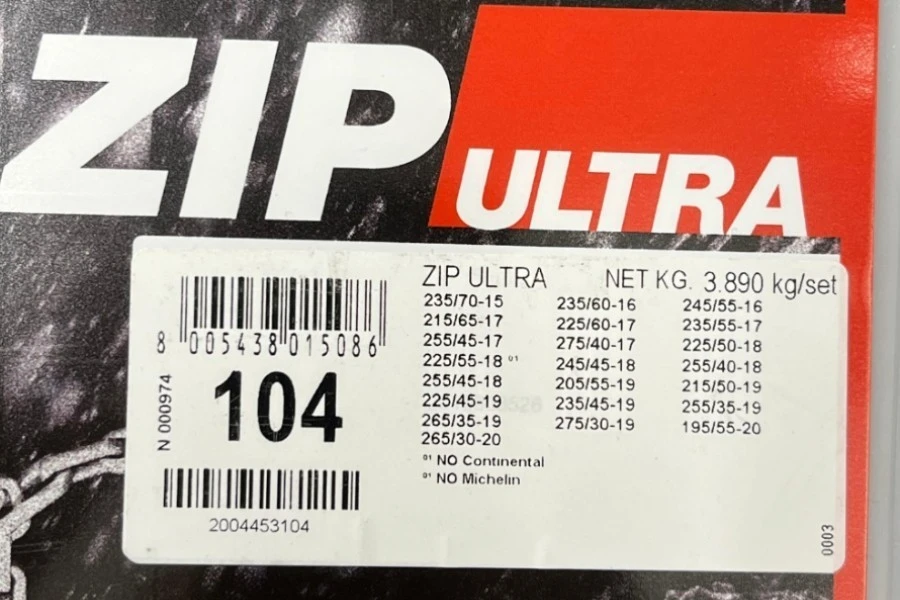 Cadenas para Nieve König ZIP Ultra 104