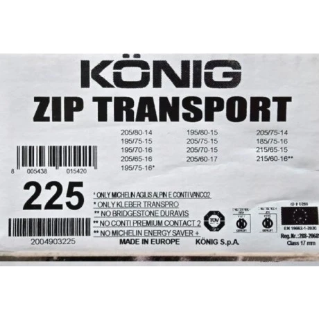 Cadenas para Nieve König ZIP Transp 16 225