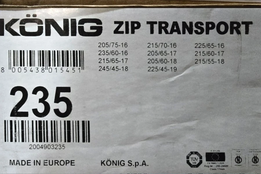 Cadenas para Nieve König ZIP Transp 16 235