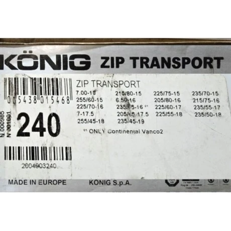 Cadenas para Nieve König ZIP Transp 16 240