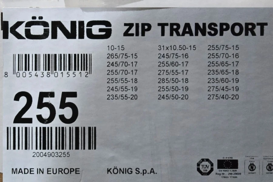 Cadenas para Nieve König ZIP Transp 16 255