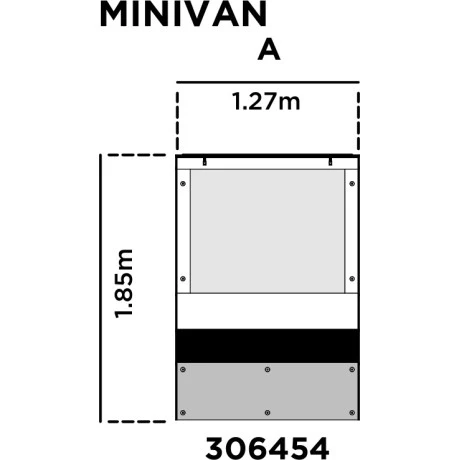 Panel Frontal Lluvia Thule Tepui 1,85m