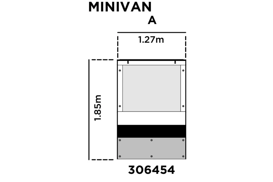 Panel Frontal Lluvia Thule Tepui 1,85m