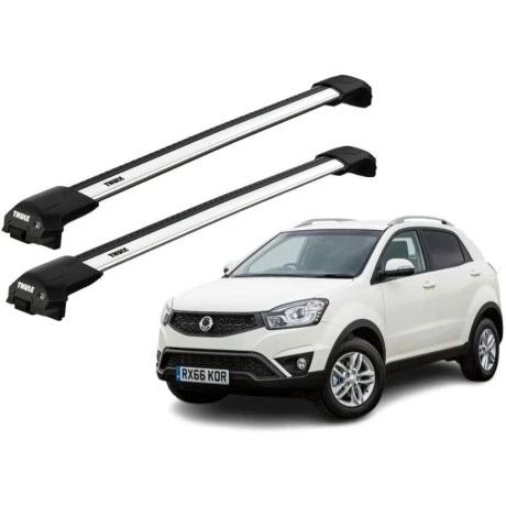 Barras THULE EDGE Flush para autos SSANGYONG Korando 2011 a 2019
