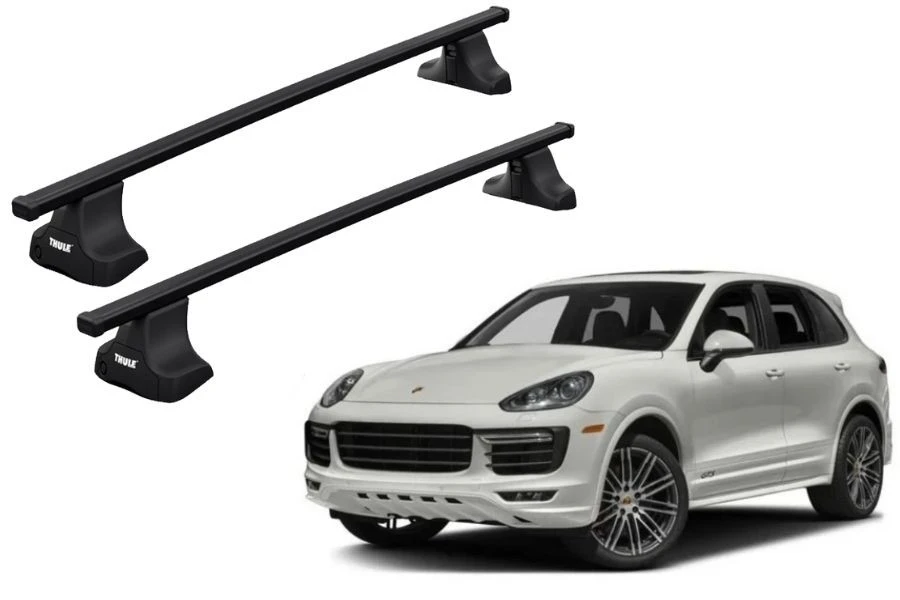Barras THULE SquareBar para autos PORSCHE Cayenne desde 2010 - 2017