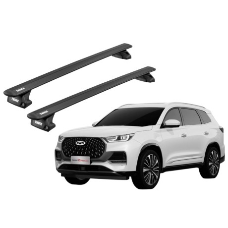 Barras THULE EVO WingBar para autos CHERY Tiggo 8 desde 2018 a 2024 negro