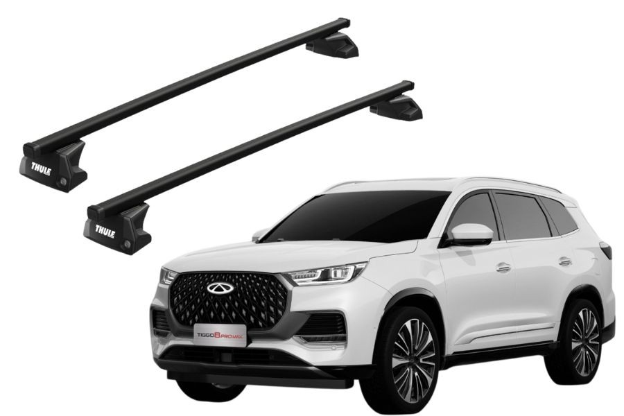 Barras THULE EVO SquareBar para autos CHERY Tiggo 8 desde 2018 a 2024