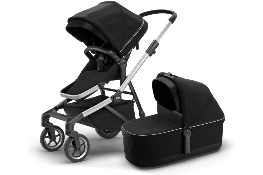 Pack Coche THULE Sleek + Bassinet | Black