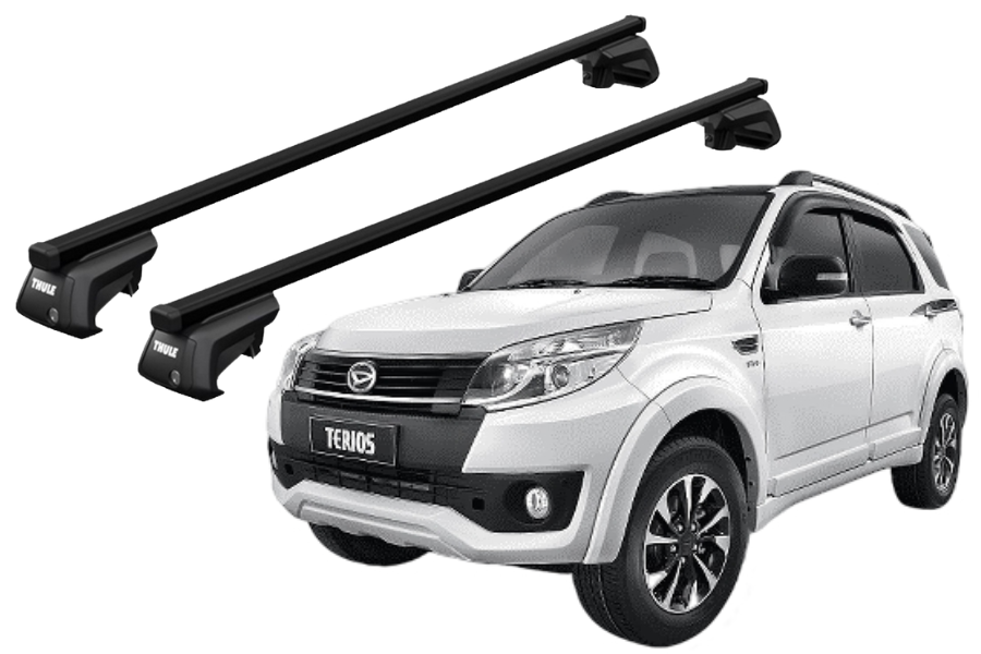 Barras THULE EVO SquareBar para autos DAIHATSU Terios 2006 a 2017