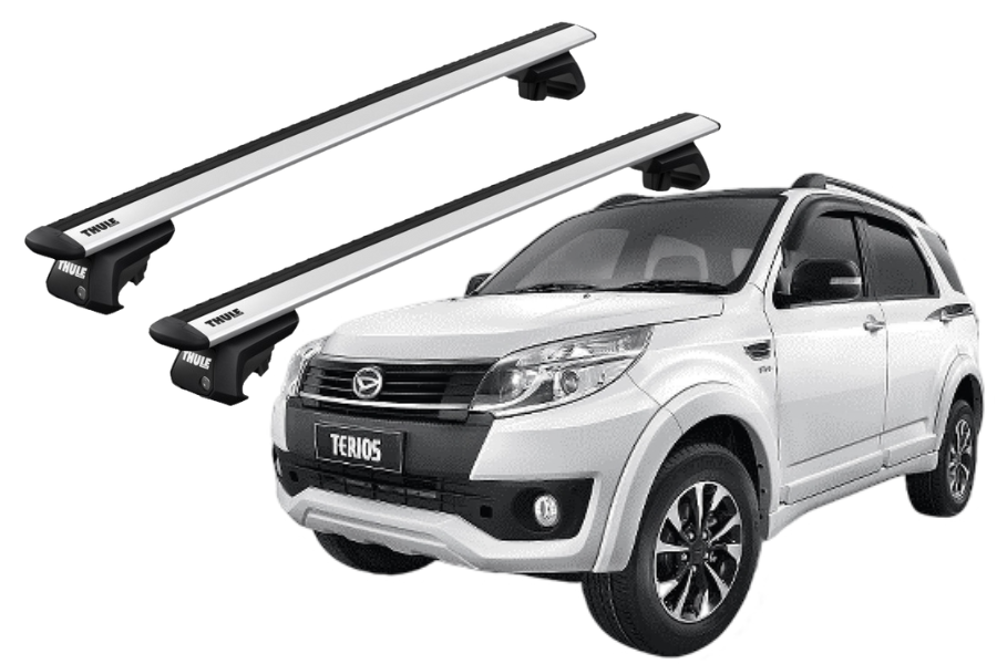 Barras THULE EVO WingBar para autos DAIHATSU Terios 2006 a 2017