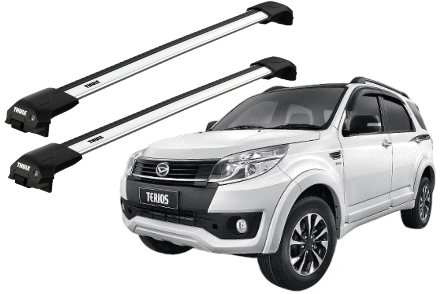 Barras THULE EDGE Flush para autos DAIHATSU Terios 2006 a 2017