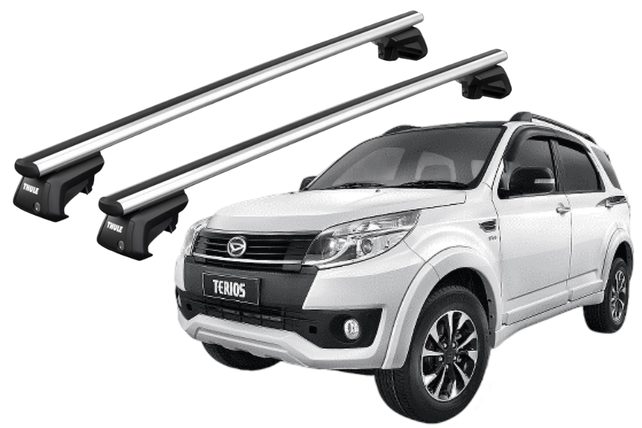Barras THULE SmartRack XT AluBar para autos DAIHATSU Terios 2006 a 2017