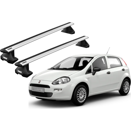 Barras THULE EVO WingBar para autos FIAT Grande Punto 2005 a 2012