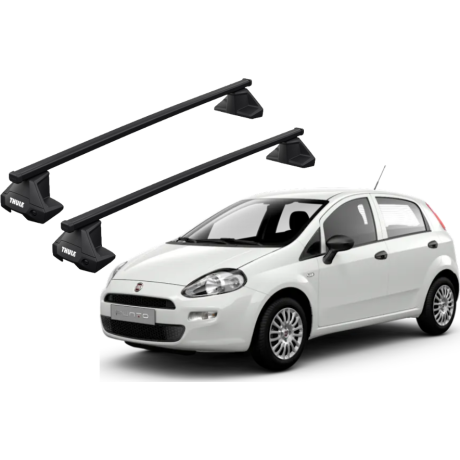 Barras THULE EVO SquareBar para autos FIAT Grande Punto 2005 a 2012