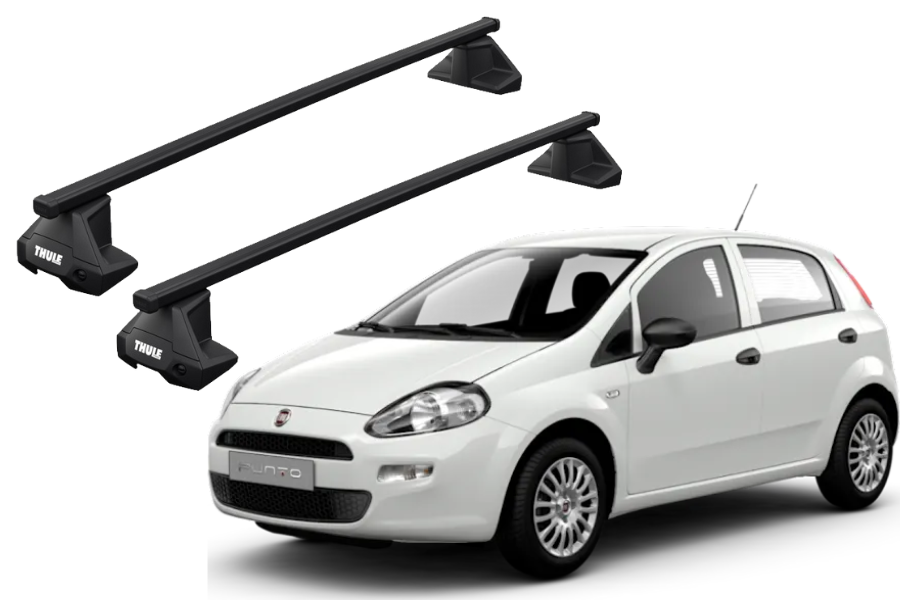 Barras THULE EVO SquareBar para autos FIAT Grande Punto 2005 a 2012