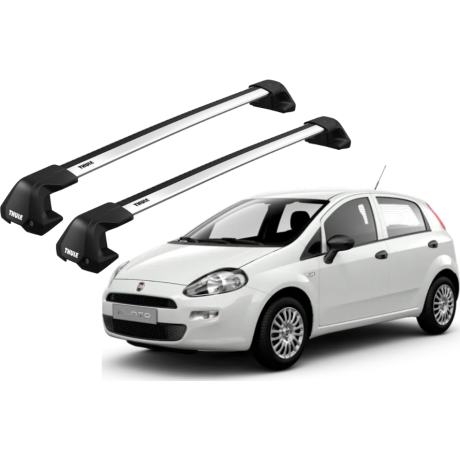 Barras THULE EDGE Flush para autos FIAT Grande Punto 2005 a 2012
