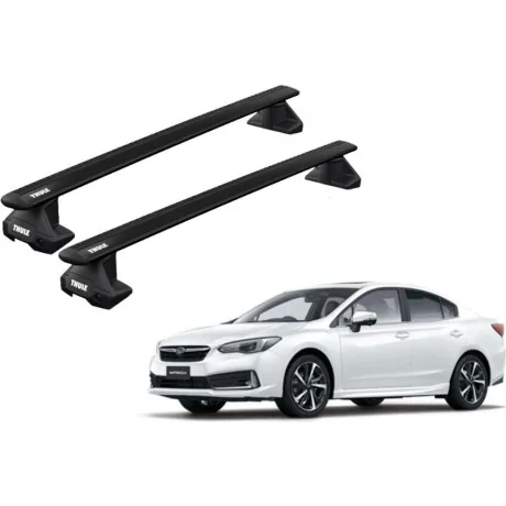 Barras THULE EVO WingBar para autos SUBARU Impreza desde 2017 negro