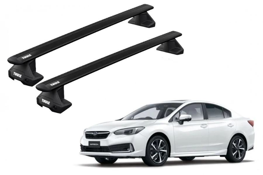 Barras THULE EVO WingBar para autos SUBARU Impreza desde 2017 negro