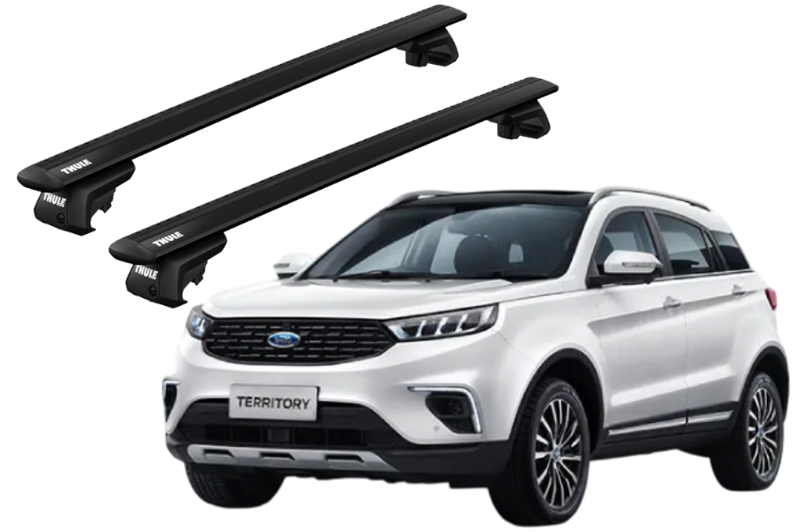 Barras THULE EVO WingBar para autos FORD Territory desde 2020 - 2023 negro