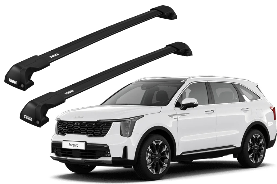 Barras THULE EDGE Flush para autos KIA Sorento desde 2021 negro