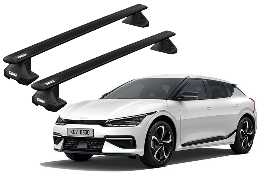 Barras THULE EVO WingBar para autos KIA EV6 desde 2021 negro